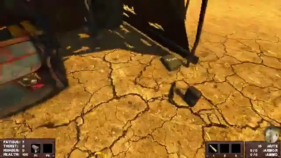 Dew collector and camp water setup on the moving base